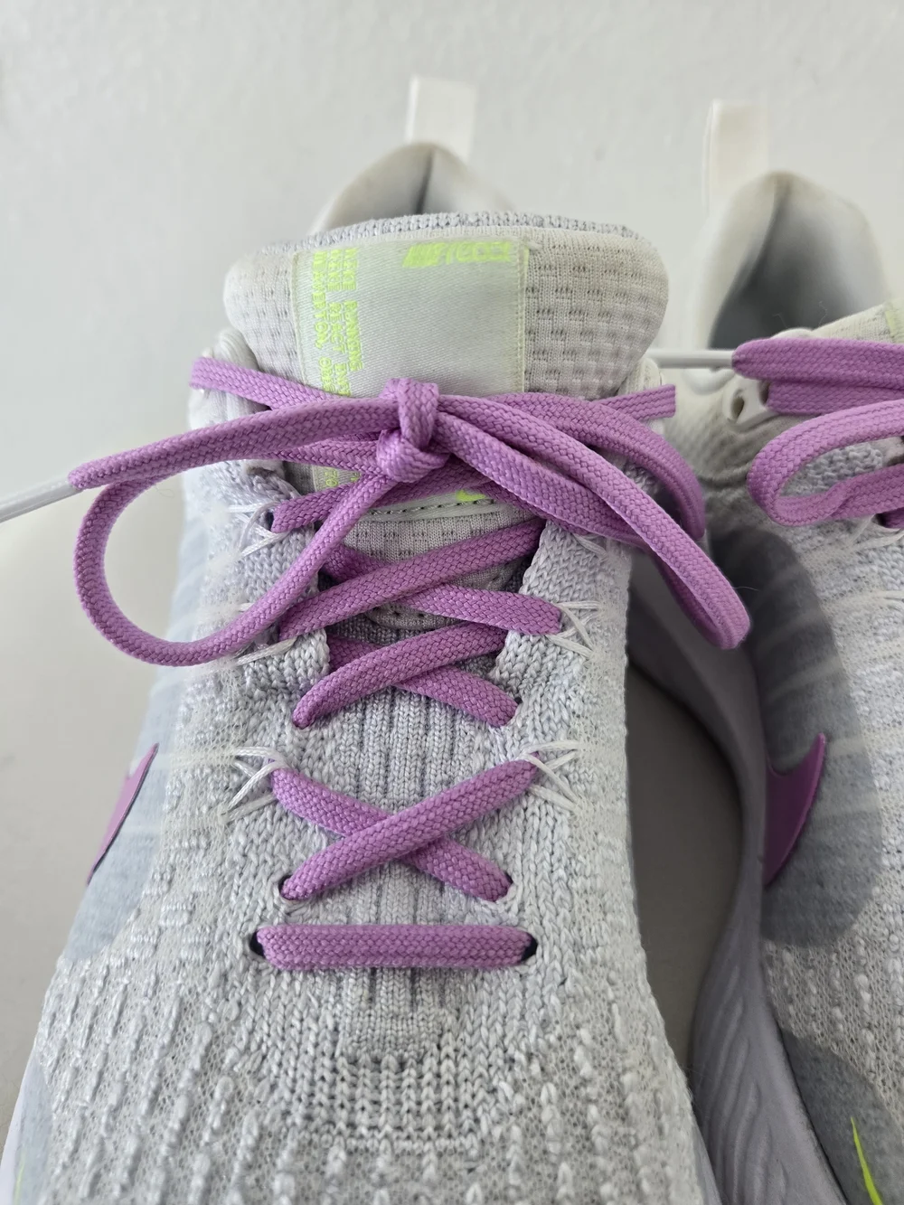 Nike React Infinity Run Flyknit 3 Gray/Purple/White DZ3016-100 Size US7.5/EU38.5